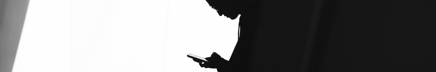 Silhouette einer Person